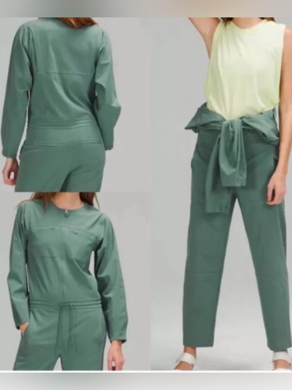 Lululemon Ventlight Zippered Jumpsuit in Tidewater Teal Size 10 NWOT